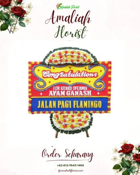 Sewa Papan Bunga Paket Pernikahan Puncak